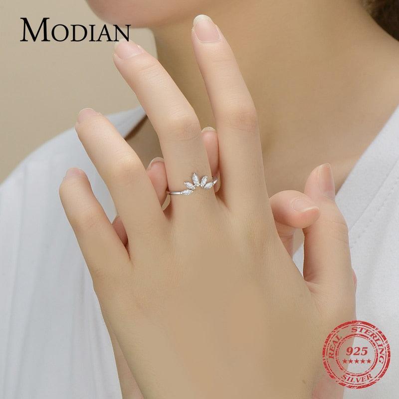 *NEW* Ideal Gifts - Sterling Silver Rhombus AAA+ Clear CZ Crown Fashion Gold Color Rings - The Jewellery Supermarket