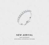 Charming 925 Silver Gold Round Elegant Small Pearl Rings For Anniversary - The Jewellery Supermarket