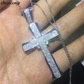 Luxury Cross Pendant AAA+ Cubic Zirconia Diamonds 925 Sterling silver Cross Pendants Necklaces - The Jewellery Supermarket