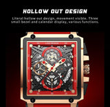 Top Brand Square Digital Sports Quartz Waterproof Stopwatch Luxury Mens Watches - The Jewellery Supermarket