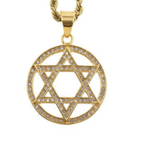 NEW ARRIVAL Jewish Star of David Necklace Long Chain Womens Religious Necklace - The Jewellery Supermarket