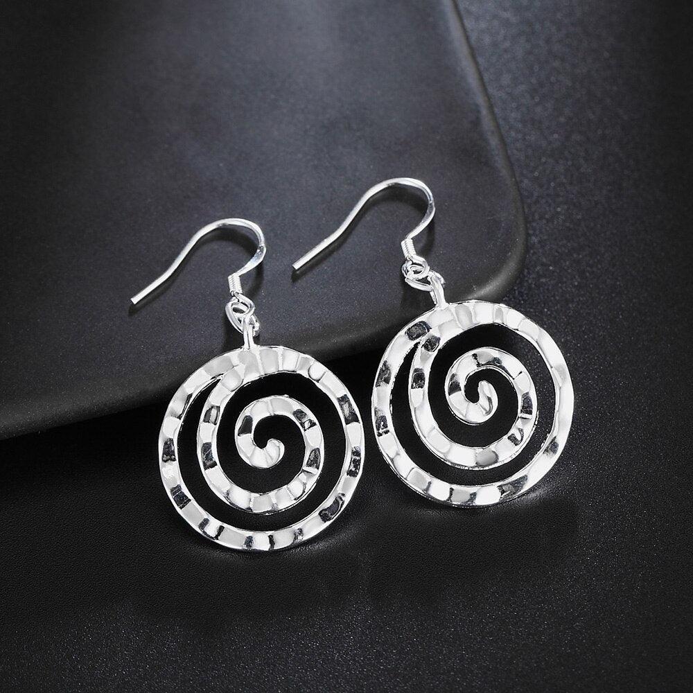 New Fine Retro Thread Earrings Bracelets Necklace for Women Silver Jewellery sets - Fashion Jewellery Set - The Jewellery Supermarket