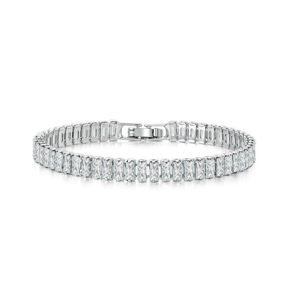 DAZZLING Luxury Zirconia Crystal Gold Color Fashion Jewelry Tennis Bracelet for Women - The Jewellery Supermarket