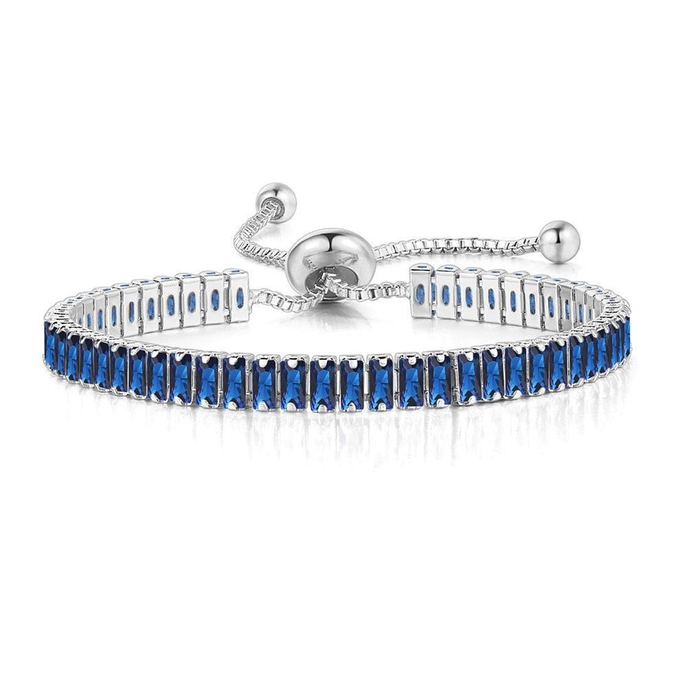 NEW Luxury 2.5*5 mm Multicolor AAA+ Zircon Diamonds Women's Tennis Bracelets - BEST SELLER - The Jewellery Supermarket