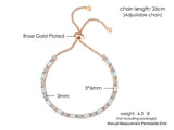 NEW ARRIVAL Exquisite Adjustable Clear AAA+ Cubic Zirconia Simulated Diamonds Tennis Bracelets For Women - The Jewellery Supermarket