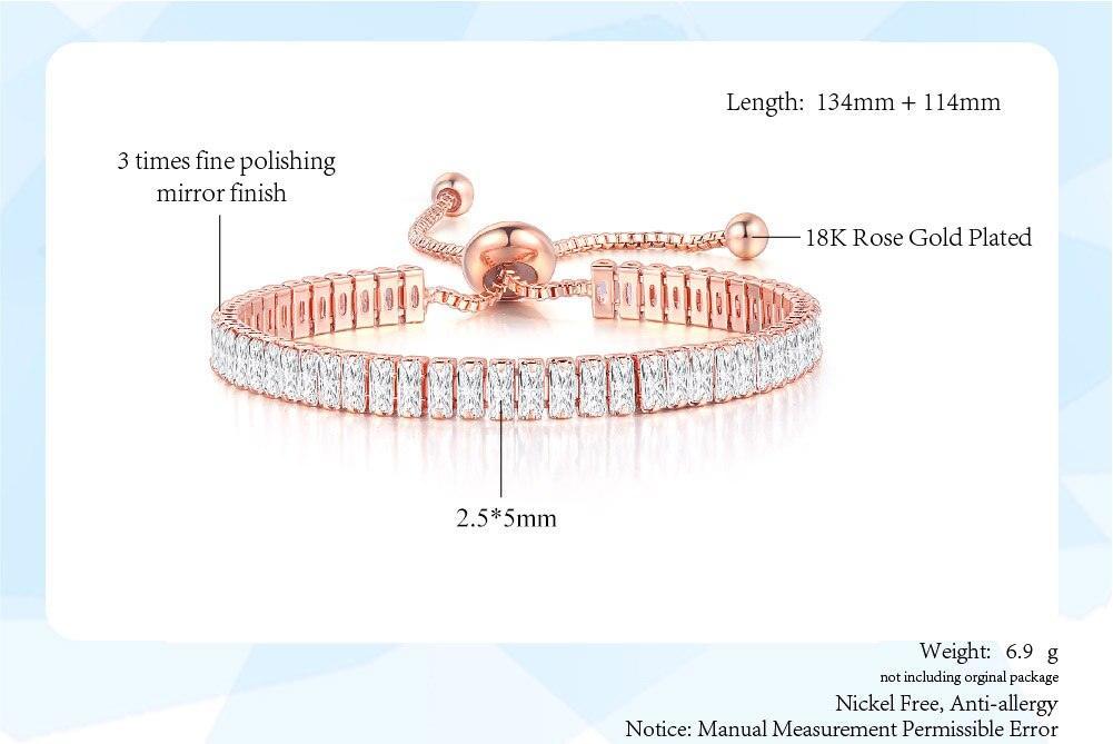 NEW Luxury 2.5*5 mm Multicolor AAA+ Zircon Diamonds Women's Tennis Bracelets - BEST SELLER - The Jewellery Supermarket