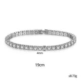 EXQUISITE Charming AAA+ Cubic Zirconia Simulated Diamonds Gold Colour Tennis Bracelets - The Jewellery Supermarket