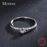 *NEW* Sterling Silver Simple Round Clear High Quality AAA+ Cubic Zirconia Diamonds Rings - The Jewellery Supermarket