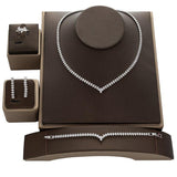 NEW ARRIVAL - Simple Lovely Ladies AAA+ Cubic Zirconia Diamonds jewellery Set - The Jewellery Supermarket