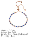 SPLENDID Tennis Bracelets For Women - Sparking AAA+ Zircon Diamonds Rose Gold Color Handmade Jewellery - The Jewellery Supermarket