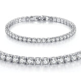 AMAZING Shiny AAA+ Cubic Zirconia Simulated Diamonds Chain Crystal Women's Dazzling Tennis Bracelets - The Jewellery Supermarket