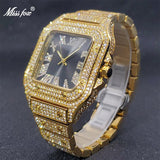 Luxury Couple Ice Gray Square Diamond Limited Edition Watches - The Jewellery Supermarket