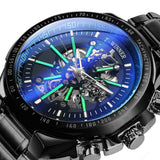 NEW - Luxury Men Gold Skeleton Luminous Military Automatic Mechanical Waterproof Watch - The Jewellery Supermarket