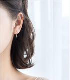 Charming Womens Fashion 100% Sterling Silver Christian Cross Small Drop Earrings - Popular Religious Gifts - The Jewellery Supermarket