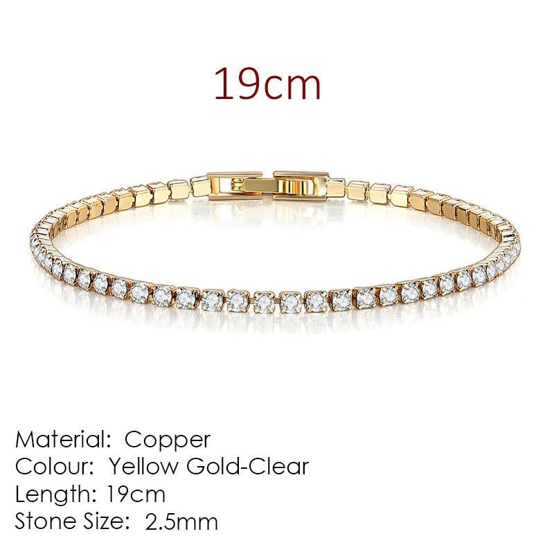NEW Fashion AAA+ Zirconia Diamonds Charming Designer Multicolor Tennis Bracelets for Women - The Jewellery Supermarket