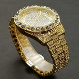 NEW Brand Luxury Roman Ice Out Automatic Date Full Simulated Diamonds Luminous Hip Hop Men Watches - The Jewellery Supermarket