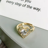 NEW Promise Ring Stud Earring Necklace Sterling Silver - 18KGP AAA Zircon Crystal Fashion Jewellery Set - The Jewellery Supermarket