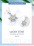 NEW Silver Star of David AAA+ Cubic Zirconia Hexagram Pendant Necklace - The Jewellery Supermarket
