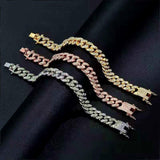 Attractive Full Iced Out Quartz Hip Hop Gold Colour Simulated Diamonds Bracelet + Watches Set for Men - The Jewellery Supermarket