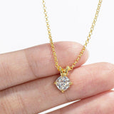 Fabulous 1 Carat D Color Princess/Cushion High Quality Moissanite Diamonds Pendant Necklace - Luxury Jewellery - The Jewellery Supermarket