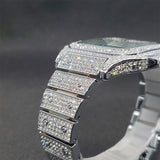 Luxury Couple Ice Gray Square Diamond Limited Edition Watches - The Jewellery Supermarket