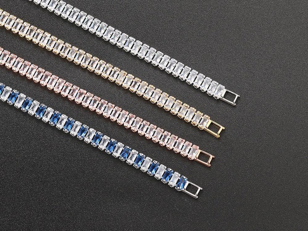 DAZZLING Luxury Zirconia Crystal Gold Color Fashion Jewelry Tennis Bracelet for Women - The Jewellery Supermarket