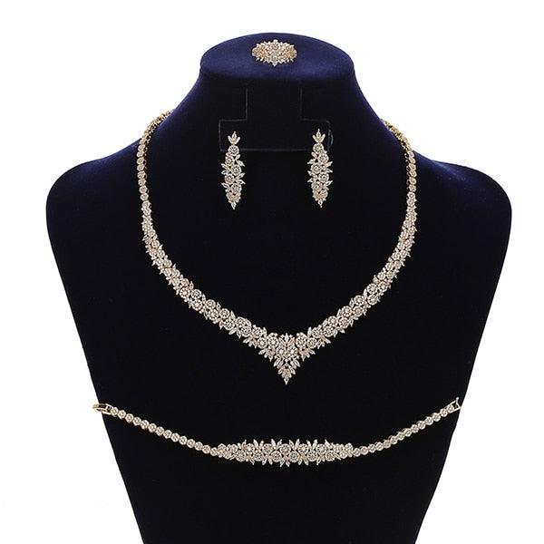 NEW ARRIVAL - Luxury Charming AAA+ Cubic Zirconia Diamonds Jewellery Set - The Jewellery Supermarket