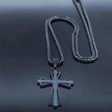 Marvellous Gold Color Chain Christian Cross Stainless Steel Necklace - Religious Jewellery - The Jewellery Supermarket