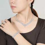 NEW ARRIVAL - Luxury Charming AAA+ Cubic Zirconia Diamonds Jewellery Set - The Jewellery Supermarket