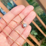 Lovely 1 Carat D Color ♥︎ High Quality Moissanite Diamond ♥︎ Real Silver Pendant Necklace - The Jewellery Supermarket