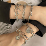 Bohemian Charm Bracelets for Women - Fashion Multilayer Beaded Chain Bracelets Set Jewellery - The Jewellery Supermarket