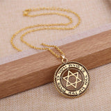 NEW Hollow Out Star of David Seal of Solomon Talisman Jewish Pendant Necklace - The Jewellery Supermarket