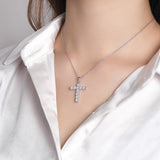 Beautiful Handmade Cross High Quality Moissanite Diamonds Necklace - Luxury Jewellery - The Jewellery Supermarket