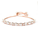 CHARMING Brand Teardrop and Round AAA+ Cubic Zircon Simulated Diamonds Tennis Bracelets - The Jewellery Supermarket
