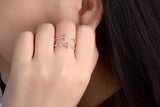 Charming Trendy Cross  Silver 925 Religious Adjustable Rings For Women - Christian Jewellery - The Jewellery Supermarket