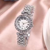 New Terrific Luxury Simulated Diamonds Watch Bling Fashion Watch And Bracelet Set - Ideal Gifts - The Jewellery Supermarket