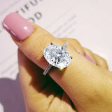 Dazzling Luxury Oval Pink AAA+ Cubic Zirconia Popular Rings - The Jewellery Supermarket