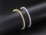Crystal Tennis Bracelets for Women - Luxury AAA+ Cubic Zirconia Simulated Diamonds Gold Colour Jewellery - The Jewellery Supermarket