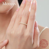 Women 925 Silver Gold Plated Round Elegant Small Pearl Rings - The Jewellery Supermarket