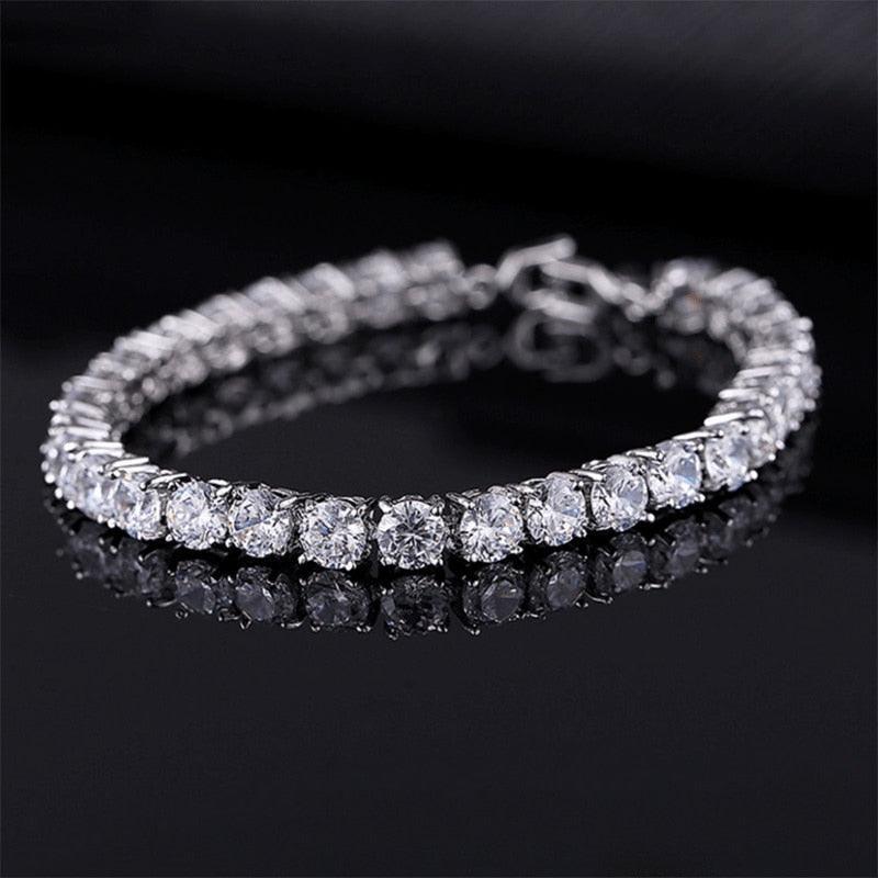 Best Seller - Gorgeous Cubic Zirconia Tennis Bracelets For Women - Gold and Silver Colour Bracelets - The Jewellery Supermarket