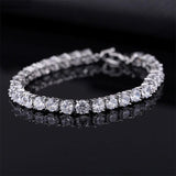 Best Seller - Gorgeous Cubic Zirconia Tennis Bracelets For Women - Gold and Silver Colour Bracelets - The Jewellery Supermarket