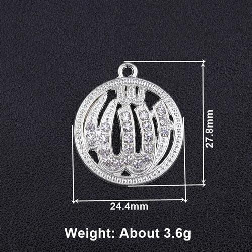 NEW Religious Islamic Muslim Allah Charms Cz Rhinestones Crescent Pendants For Eid al-Fitr - The Jewellery Supermarket