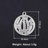 NEW Religious Islamic Muslim Allah Charms Cz Rhinestones Crescent Pendants For Eid al-Fitr - The Jewellery Supermarket