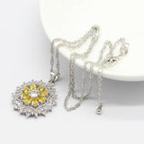 Ideal Birthday Gift - Silver 925 Yellow Zircon Jewellery Set - The Jewellery Supermarket