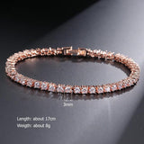 AMAZING Trendy Round AAA+ Cubic Zirconia Simulated Diamonds Tennis Bracelets Bangles for Women - The Jewellery Supermarket