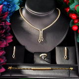 NEW - Shining Brilliant AAA+ Cubic Zirconia Diamonds Jewellery Set - The Jewellery Supermarket