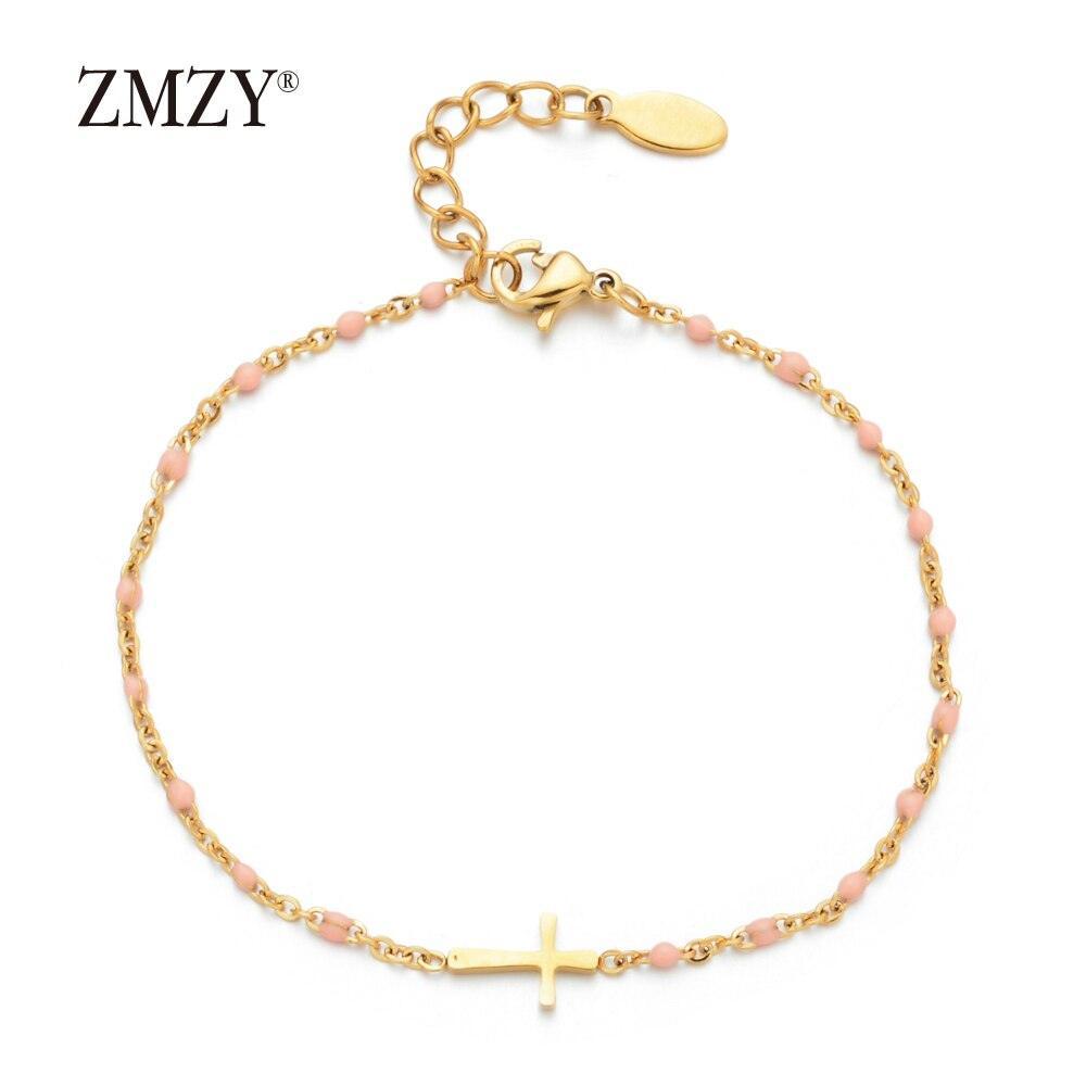 Boho Gold Colour Charming Thin Style Fashion Chain Jesus Christian Stainless Steel Bracelets - Religious Jewellery - The Jewellery Supermarket