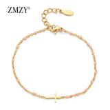 Boho Gold Colour Charming Thin Style Fashion Chain Jesus Christian Stainless Steel Bracelets - Religious Jewellery - The Jewellery Supermarket