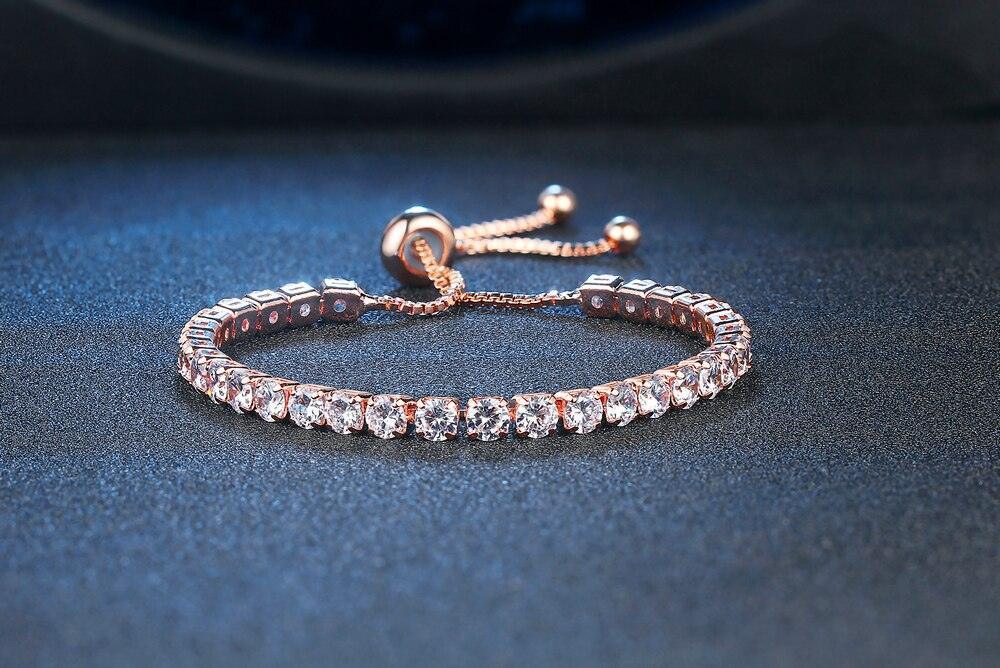 CHARMING Adjustable Colorful Birthstone AAA CZ Crystals MUlticolour Tennis Bracelets for Women - The Jewellery Supermarket