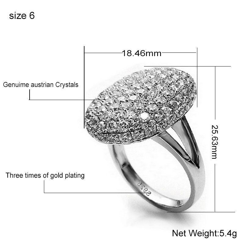 BEST GIFTS - Silver Color Designer Rings For Wedding or Engagement - The Jewellery Supermarket